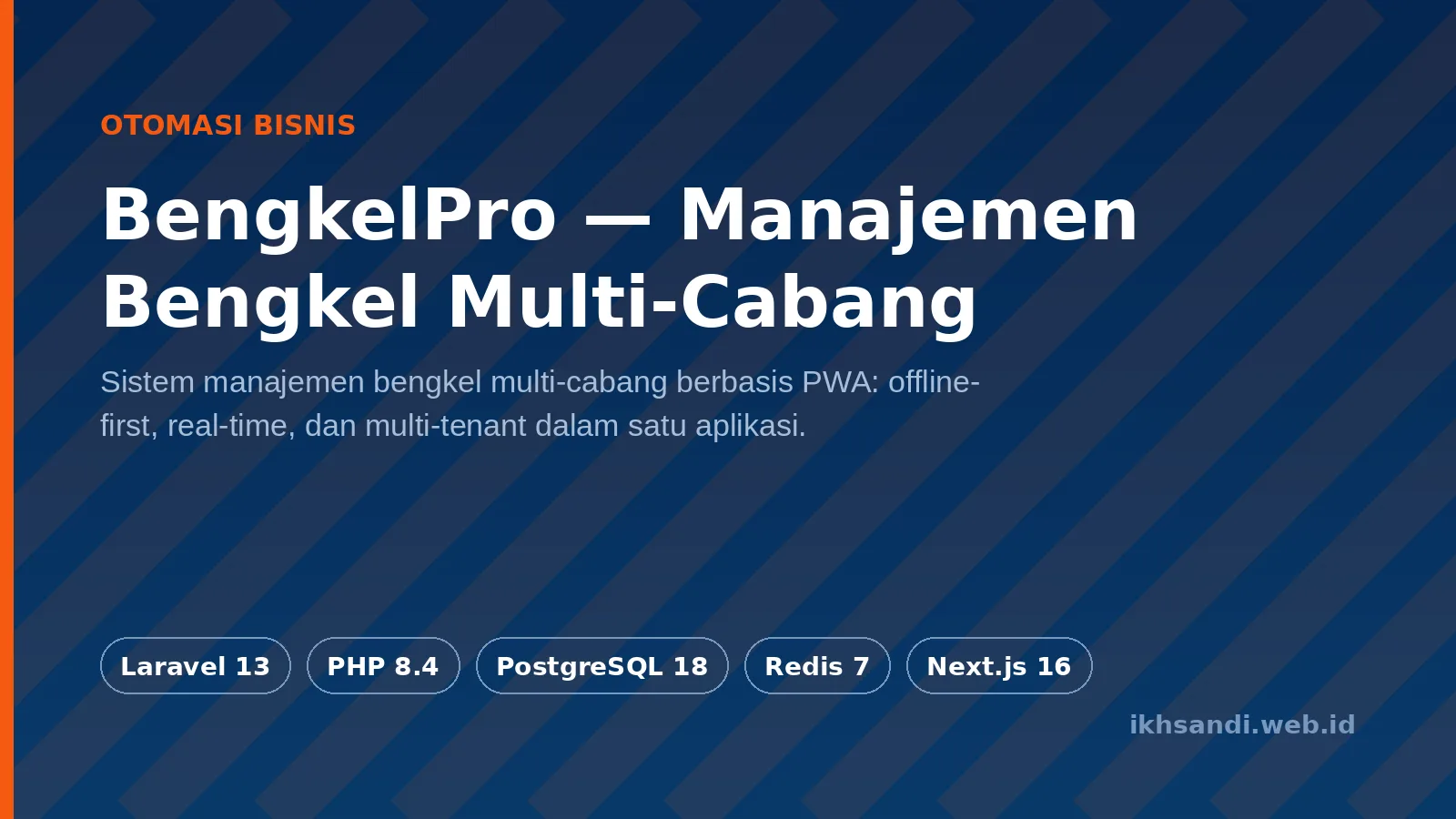 Gambar sampul BengkelPro — Manajemen Bengkel Multi-Cabang