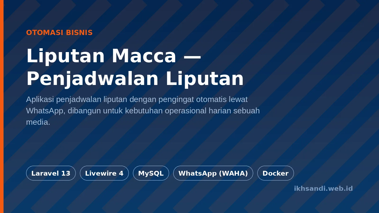 Gambar sampul Liputan Macca — Penjadwalan Liputan